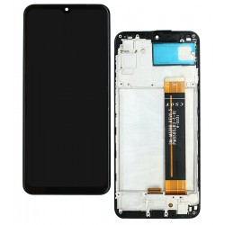 Дисплей для Samsung M336B Galaxy M33, чорний, з рамкою, China quality