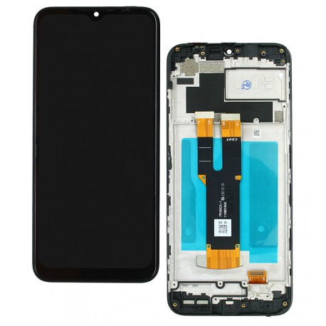Дисплей для Nokia C22, черный, с рамкой, High Quality Дисплей для Nokia C22, черный, с рамкой, High Quality