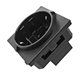 Розетка сетевая RG-02-5-50 h=0.6-2mm 16A 250V черная