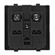 Розетка сетевая E-08-L h=0.6-2mm 16A 250V черная