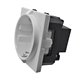 Розетка сетевая E-08-50 h=0.6-2mm 16A 250V белая