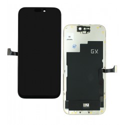 Дисплей для Apple iPhone 15 Pro, (черный, с рамкой, HC, (OLED), GX OEM hard) Дисплей для Apple iPhone 15 Pro, (черный, с рамкой, HC, (OLED), GX OEM hard)