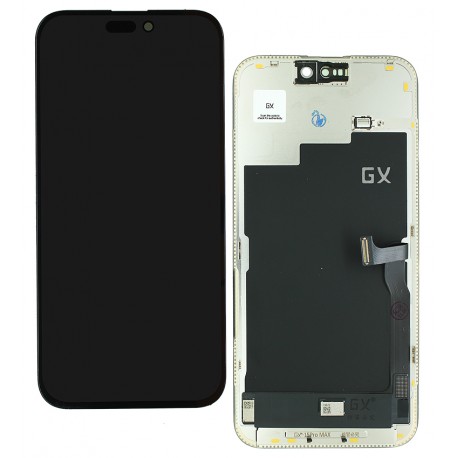 Дисплей для Apple iPhone 15 Pro Max, (черный, с рамкой, HC, (OLED), GX OEM hard) Дисплей для Apple iPhone 15 Pro Max, (черный, с рамкой, HC, (OLED), GX OEM hard)