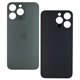 Задняя панель корпуса для Apple iPhone 15 Pro Max, черная, не нужно снимать стекло камеры, High Copy, big hole