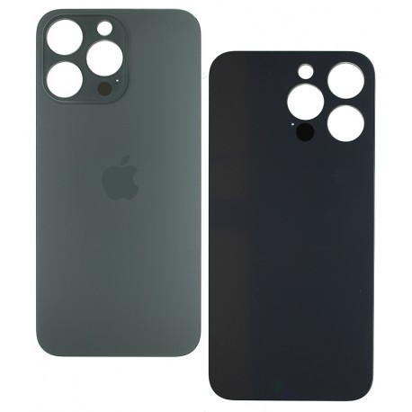Задня панель корпуса для Apple iPhone 15 Pro Max, чорна, не потрібно знімати скло камери, High Copy, big hole Задня панель корпуса для Apple iPhone 15 Pro Max, чорна, не потрібно знімати скло камери, High Copy, big hole