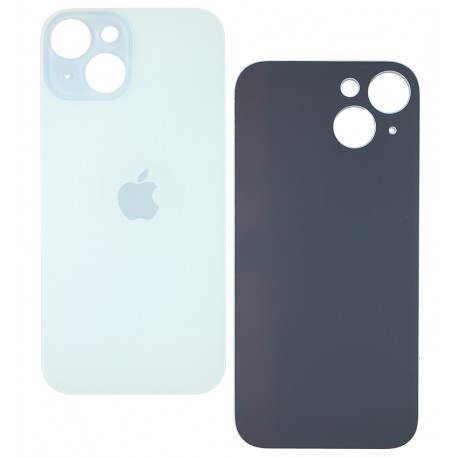 Задняя панель корпуса для Apple iPhone 15, голубая, не нужно снимать стекло камеры, High Copy, big hole Задняя панель корпуса для Apple iPhone 15, голубая, не нужно снимать стекло камеры, High Copy, big hole