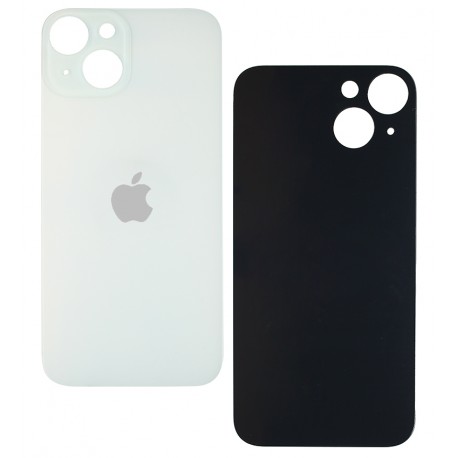 Задняя панель корпуса для Apple iPhone 14, белый, без снятия рамки камеры, Starlight, big hole Задняя панель корпуса для Apple iPhone 14, белый, без снятия рамки камеры, Starlight, big hole