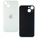 Задняя панель корпуса для Apple iPhone 14, белый, без снятия рамки камеры, Starlight, big hole