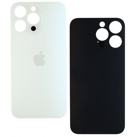 Задня панель корпуса для iPhone 14 Pro Max, біла, не потрібно знімати скло камери, big hole Задня панель корпуса для iPhone 14 Pro Max, біла, не потрібно знімати скло камери, big hole