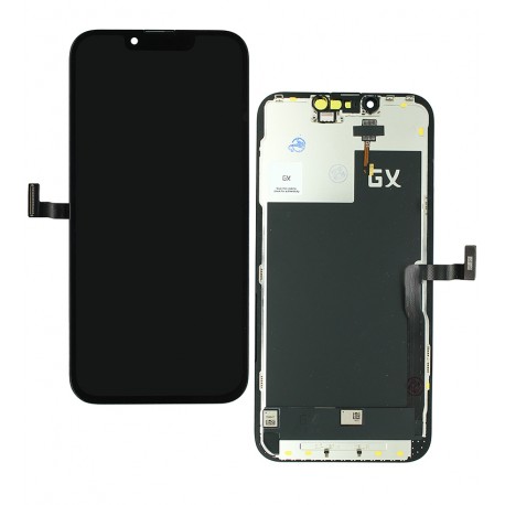 Дисплей для Apple iPhone 13 Pro, чорний, з рамкою, High Quality, GX-AMOLED Дисплей для Apple iPhone 13 Pro, чорний, з рамкою, High Quality, GX-AMOLED