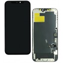 Дисплей для Apple iPhone 12, iPhone 12 Pro, черный, с рамкой, Copy, (TFT), ZY-IN CELL HD+