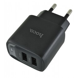 Зарядное устройство HOCO C141A 2USB 2.1A, черный Зарядное устройство HOCO C141A 2USB 2.1A, черный