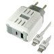Зарядное устройство Hoco C136A 1USB, Type-C PD45W, белый + кабель Type-C to Lightning