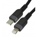 Кабель Type-C - Lightning Hoco X109, силиконовый, PD27W, 2 м, черный