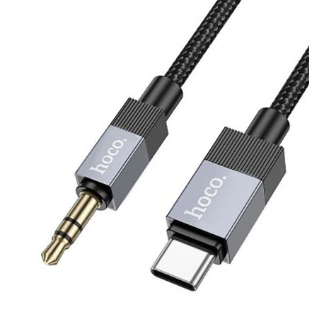 Кабель AUX (Type-C - Jack 3.5) Hoco UPA32B, 1метр