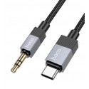 Кабель AUX (Type-C - Jack 3.5) Hoco UPA32B, 1метр