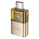 Переходник Hoco UA36B Type-C на USB2.0 (F) черный