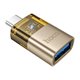Переходник Hoco UA36B Type-C на USB2.0 (F) черный