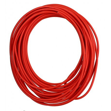 Кабель в силіконовій ізоляції 13AWG, 2,5 мм², 1 м, червоний, UL3135 Кабель в силіконовій ізоляції 13AWG, 2,5 мм², 1 м, червоний, UL3135