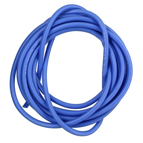 Кабель в силіконовій ізоляції 14AWG, 2 мм², 1 м, синій, UL3135 Кабель в силіконовій ізоляції 14AWG, 2 мм², 1 м, синій, UL3135