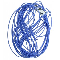 Кабель в силіконовій ізоляції 22AWG, 0,34 мм², 1 м, синій, UL3135 Кабель в силіконовій ізоляції 22AWG, 0,34 мм², 1 м, синій, UL3135