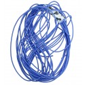 Кабель в силіконовій ізоляції 22AWG, 0,34 мм , 1 м, синій, UL3135