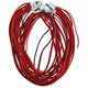 Кабель в силіконовій ізоляції 2x22AWG , 0,34 мм², 1 м, чорний, червоний, UL3135