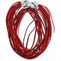 Кабель в силіконовій ізоляції 2x22AWG , 0,34 мм , 1 м, чорний, червоний, UL3135