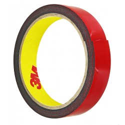 3M™ Монтажна двостороння стрічка VHB™ для складних поверхонь, товщина 1,1 мм, 19 мм х 1,5 м, чорна