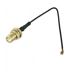 Кабель гніздо SMA female - гніздо IPX U.FL female RG178 L=100 мм Кабель гніздо SMA female - гніздо IPX U.FL female RG178 L=100 мм