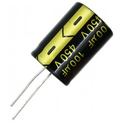 Конденсатор электролитический 100 uF 450 V, 105°C, d22 h30 (Long Life) Конденсатор электролитический 100 uF 450 V, 105°C, d22 h30 (Long Life)