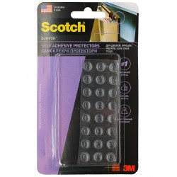 3M™ SJ-5306 Самоклеящиеся протекторы Bumpon прозрачный 3,8мм 9,5мм х 9,5мм 24 шт/упак