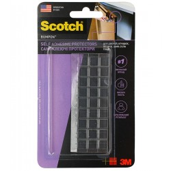 3M™ SJ-5307 Самоклеящиеся протекторы Bumpon прозрачный 2,5мм 10,2мм х 10,2мм 27 шт/упак