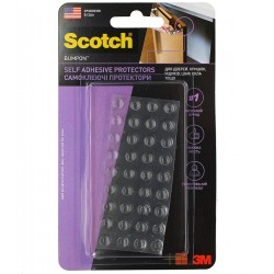 3M™ SJ-5382 Самоклеящиеся протекторы Bumpon прозрачный 3,5мм 6.4мм х 6.4мм 36 шт/упак