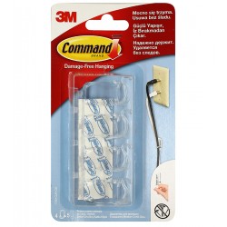 17301СLR Прозрачный держатель для проводов средний, 4 шт./пак.