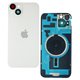 Задняя панель корпуса для iPhone 14 Plus, белая, со стеклом камеры, Starlight, small hole