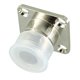 Разъем N-KFB3 female на корпус фланец 25*25мм RG402