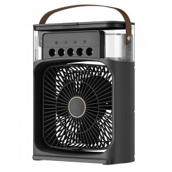 Вентилятор AIR COOLER FAN Mini с контейнером для льда (23 см) (Черный)