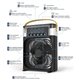Вентилятор AIR COOLER FAN Mini с контейнером для льда (23 см) (Черный)