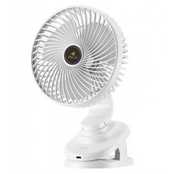 Вентилятор Kisonli F104 на прищепке 1200mAh (с встр. аккум.) (Серый)