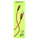 Кабель Micro-USB - USB, Borofone BX20, 1 м, 2,4А, в тканевой оплетке, красный