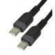 Кабель Type-C - Type-C, Hoco X109, силиконовый, PD60W, 2 м, черный