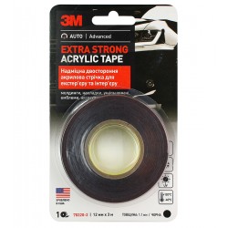 3M™ 70320 Двухсторонний автомобильный скотч для монтажа молдингов VHB 12мм х 3м, толщина 1.1мм