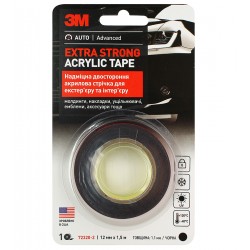 3M™ 72320 Двухсторонний автомобильный скотч VHB 12мм х 1,5 м толщина 1,1 мм