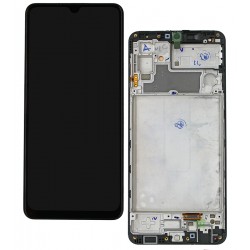 Дисплей для Samsung M325 Galaxy M32, чорний, з рамкою, High Quality, original LCD size, (OLED) Дисплей для Samsung M325 Galaxy M32, чорний, з рамкою, High Quality, original LCD size, (OLED)