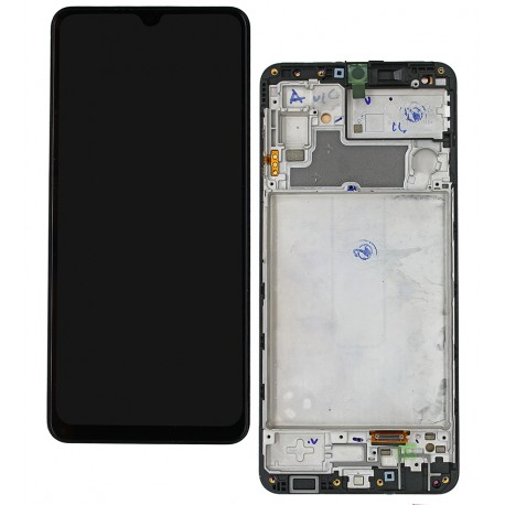 Дисплей для Samsung M325 Galaxy M32, черный, с рамкой, High Quality, original LCD size, (OLED)