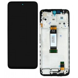 Дисплей для Xiaomi Poco M6 Pro 5G, Redmi 12, Redmi 12 5G, черный, с рамкой, оригинал (PRC)