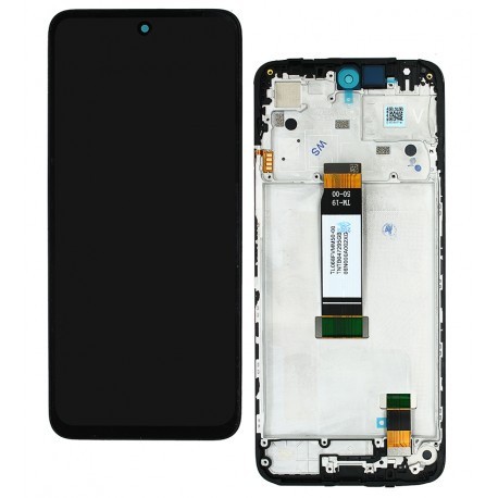 Дисплей для Xiaomi Poco M6 Pro 5G, Redmi 12, Redmi 12 5G, черный, с рамкой, оригинал (PRC)