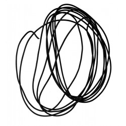 Кабель в силіконовій ізоляції 30AWG, 0,05 мм², 1 м, чорний, UL3135 Кабель в силіконовій ізоляції 30AWG, 0,05 мм², 1 м, чорний, UL3135