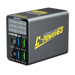Сетевое зарядное устройство Mechanic C-Power 6S, 50 Вт, Power Delivery (PD), Quick Charge, 6 портов Сетевое зарядное устройство Mechanic C-Power 6S, 50 Вт, Power Delivery (PD), Quick Charge, 6 портов